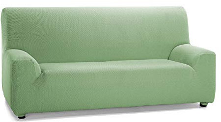 Martina Home Tunez Elastischer Sofabezug, Baumwolle Kunststoff, Grün (Mus), 3 Sitzers (170 bis 220 cm)