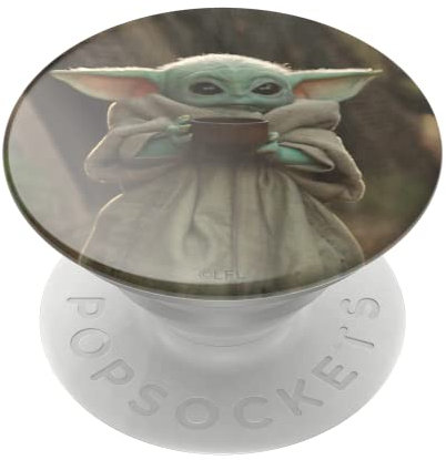 PopSockets: PopGrip Expanding Stand and Grip with a Swappable Top for Phones & Tablets - The Child Cup (Baby Yoda)