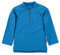 Sterntaler Badeshirt langarm uni – UV-Schutz 50+ Schwimmshirt – Unisex Beachwear schnelltrocknend – Kinder Rashguard mit Reißverschluss & Kinnschutz – leuchtblau, Größe 80