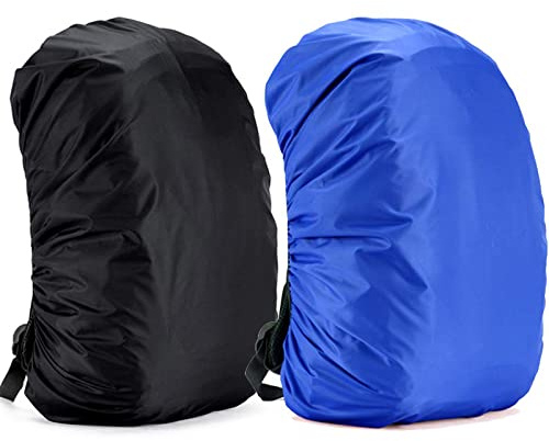 Yogopro Regenschutz für Rucksack Schulranzen,2 Stück Wasserdichter Rucksack Regenhülle,Rucksacküberzug Regenschutz Rucksack Regenabdeckung für Camping Wandern