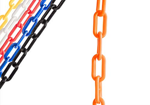 US Weight 150 m orangefarbene Kunststoff-Kettenglieder, Kunststoff-Sicherheits-Barriere mit SunShield-UV-beständiger Technologie.