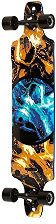 DB Longboards Centrano Unisex – Erwachsene DB Paradigm Longboard, Blau/Gold, 41'