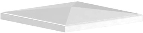 Fenau - Pyramiden-Kappe - für Vierkantrohr: 140x140 mm - aus V2A (Edelstahl) - Zaunpfosten-Kappe für Metall-Pfosten Zaun zum Anpunkten/Schweißen