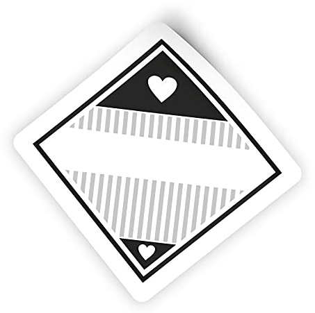itenga 50x Marmeladen Etikett zum Beschriften Aufkleber Sticker modern schwarz weiß selbstklebend für Marmelade Einmachgläser Geschenke - 4,5x4,5cm