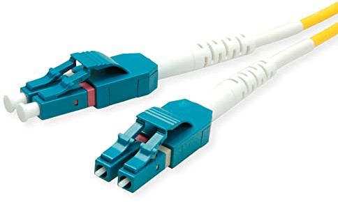 ROLINE LWL-Kabel Duplex, Single Mode 9/125µm OS2, LC/LC, gelb, 7 m