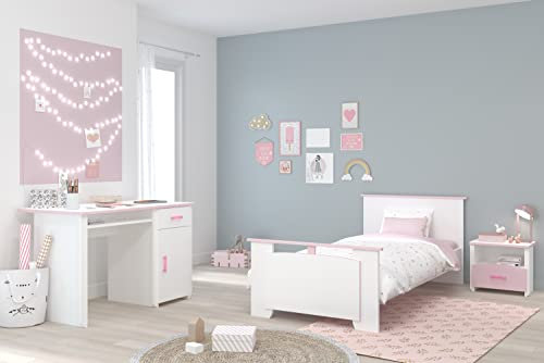 Parisot Kinderzimmer-Set Biotiful 15 3-TLG Weiß-Rosa