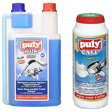 Puly Caff Milk Plus Froth Cleaner and Coffee Machine Descaler Cleaning Powder 900 Double Pack