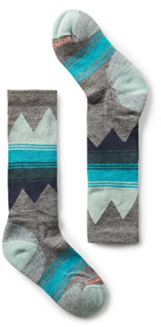 Smartwool Unisex Kids Ski Light Cushion Otc Socks, MEDIUM GRAY, S EU