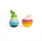 Bigjigs Toys - Stapel von Apfel & Birne - 10 -teiliges Baby -Stapelspielzeug, Silikon -Baby -Stapelringe, Kinderspielzeug, Montessori -Spielzeug für Babys