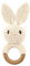 Baby Rassel Beißring Baby Spielzeug Häkel Rassel Holz Greifling Baby Rassel Geschenk zur Geburt,Niedliche Fuchs Tiger Löwe Hase Babyrassel, Baby Kleinkind Frühe Lernspielzeug für Jungen Mädchen Baby