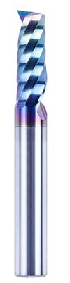 SpeTool Fraise Defonceuse 6mm Fraise Aluminium Fraise CNC avec revêtement TAC Flûte Unique Fraise Hélicoïdale 22mm Longueur de Coupe Carbure Monobloc Fraise pour Aluminium Acrylique Plastiques