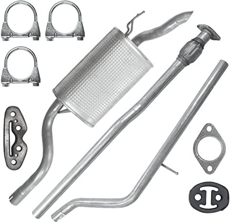 Polmo Schalldämpferset Auspuffanlage Auspuff für Fiat Punto 2 II (188) 1.2