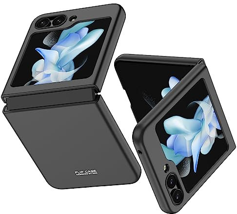 TINGYR Coque pour Samsung Galaxy Z Flip 5, [Anti-Drop, Anti-Scratch, Anti-Fingerprint] Slim Full Protection, Etui Housse Coque pour Samsung Galaxy Z Flip 5.(Noir)