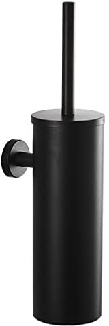 Escobilla Baño Escobilla WC Cepillo de baño y conjuntos de soporte, cepillo de inodoro de acero inoxidable montado en la pared, cepillo de limpiador de taza de inodoro for baño de baño Escobillero Bañ
