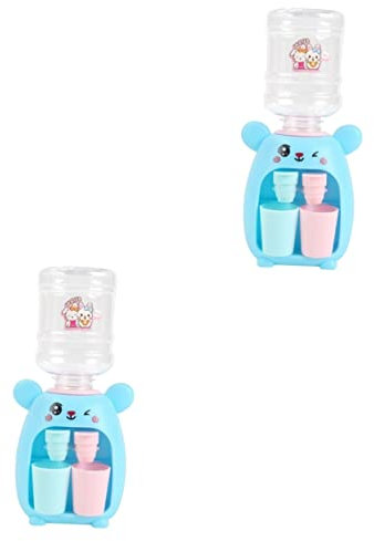Toyvian 2 Piezas Dispensador De Agua para Niños Juguetes En Miniatura Dispensador De Agua Alcancía Modelo De Fuente De Agua Mini Juguetes Niño Pequeño El Plastico Escritorio Rompecabezas