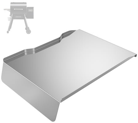 BMMXBI Drip Pan Tray Replacement for Traeger Ironwood 650 Pellet Grills, Drip Pan Heat Baffle Compatible with Traeger KIT0438 Part, Stainless Steel Traeger Pellet Grill Assossories, TG650