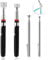 4 Stück Magnetstab Ausziehbar Teleskop Magnet Teleskopstab, Teleskop Stabmagnet Magnetisches Aufnahmewerkzeug Teleskopisch Magnetheber Telescoping Teleskop Magnetstab 1.5LB 3LB 10LB 15LB 20LB