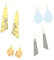 Jesmonite Moule Silicone 15cm Boucles d'oreilles