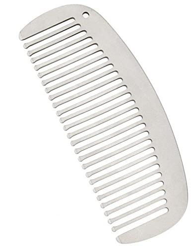 Generic Kamm Aus Titanlegierung, Superleichter Kamm Aus Titan, Für Den Außenbereich, Kleines Werkzeug, Geeignet Für Den Außenbereich, Schlüsselanhänger, Anhänger