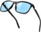 KANASTAL Blue Tinted Sunglasses Mens Womens Square Retro Classic Fishing Driving Travel Sun Glasses UV400 Protection - Black Frame Light Blue Lens