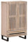 vidaXL Highboard, Hochschrank mit 2 Fächern Türen Schublade, Kommode für Wohnzimmer, Sideboard Beistellschrank, Industrie-Stil, Massivholz Mango