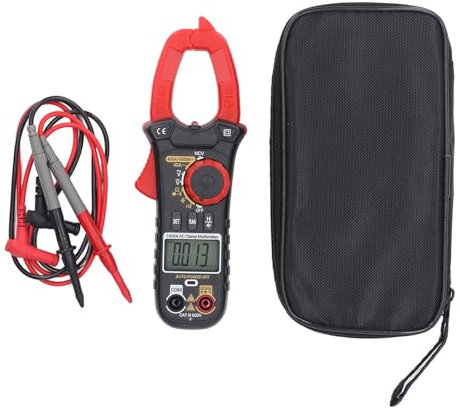 Multimetro Digitale con Pinza Amperometrica Tester di Tensione Corrente CA con Misurazione Non Tattile per Cavi, Illuminazione Torcia e Segnale Acustico di Allarme