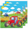 ParPix 20 Stück Servietten Traktor, 33x33cm Traktor Deko Servietten, Traktor Servietten Kindergeburtstag, Traktor Geburtstag Deko Papierservietten, Bauernhof Geburtstag Deko Servietten, Traktor Party
