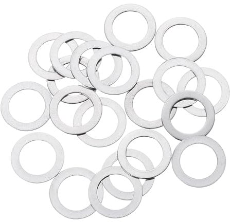 sourcing map 20 Pcs M10 Flat Washer, 10x16x0.5mm Thickened 304 Stainless Steel Flat Spacers for Screw, Bolt, Automotive, Industrial Machinery