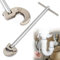 Adjustable Basin Wrench 13-25mm, Sink Wrench Sink Faucet Remover, Tap Nut Spanner Basin Spanner, Professional Heavy Duty Plumbers Basins Spanner Wrenches for Fixing Back and Union Nuts Under Sink