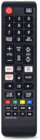 Remplacement telecommande Samsung BN59-01315B pour Telecommande Universelle Samsung Smart TV - Aucune Configuration Requise