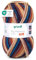 Gründl Wolle Big Mamma Print - XXL Wolle zum Stricken mit Farbverlauf - Weich und hautfreundlich - 100% Polyacryl - 1 Knäuel 400 g / 1040 m - Nadelstärke 3,5-4,5 - tinte-kupfer-mauve-beige-weiß