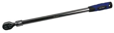 US PRO 3/8-inch Drive Ratchet, 72-Tooth, Extendable Handle 46-61 cm, Chrome-Molybdenum