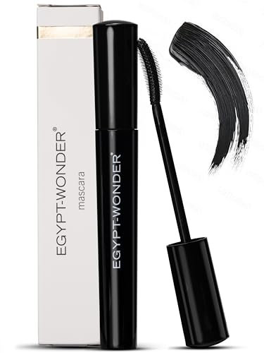 EGYPT-WONDER Mascara – Wasserresistenter Mascara 8,5 ml – Tiefschwarz für Volumen, Länge & Definition – Wimpernstyling mit flexibler Bürste und intensiver Farbabgabe
