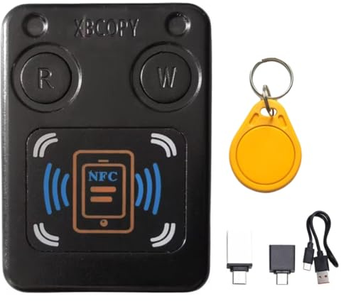 Koolenry NFC RFID Smart Chip Card Reader Copier +CUID Keychain ID IC 13.56Mhz 125Khz 250Khz 375Khz RFID Token Clone Duplicator
