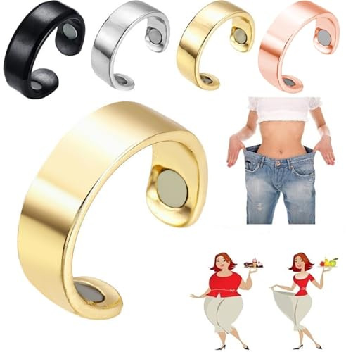 Generisch Sömni Ring Damen Wechseljahre, Magnetfeldtherapie-Ringe, Sömni Ring Wechseljahreshilfe natürlich, Verstellbare Magnetische Therapie Ringe, Entspannung, Schlafhilfe Müdigkeitsreduktion