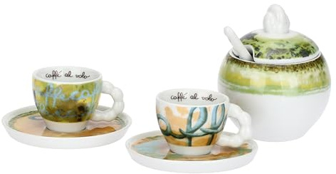 THUN - Set 2 tazzine con zuccheriera, Vogliadi - Porcellana - info in arrivo