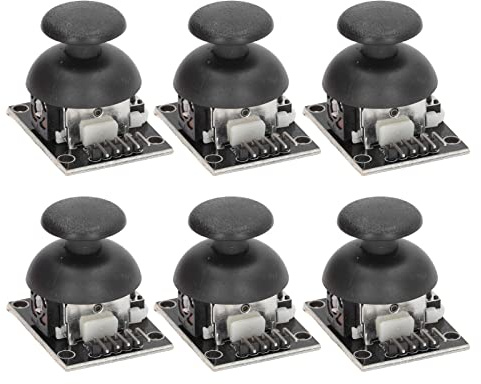Jeanoko Joystick-Sensormodul-Set, Interaktives Spielsteuerungsset mit Zwei Achsen für die Fernsteuerung von Robotern, Gleichstrom 3,3 V–5 V, für Spielebegeisterte