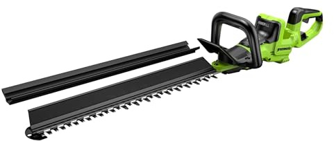 Greenworks 24V Akku-Heckenschere 66 cm, Bürstenloser Motor, Doppelmesser 30 mm, 180° Drehbarer Griff, Hedge Sweeper, Nur Werkzeug HT6602RA1