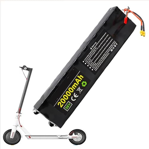 36V 20Ah E-Bike-Akku, 36V 20Ah 10S3P Elektroroller Batterie Ersatzakku Mit Ladegerät Und BMS Wiederaufladbarer Batterie Für 50W-500W Motoren