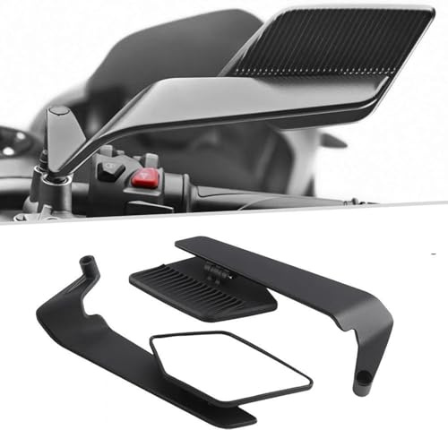 Motorrad Rückspiegel für Sym Cruisym 150 180 Joyride 125 200 Jet 14 Jet-X 125 150, Blendfreies Glas Universeller Motorradspiegel 360° Drehbar Einstellbarer Winkel,Black