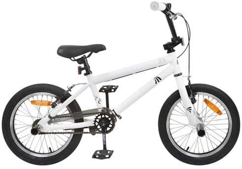 vidaXL BMX 20 Pollici per oltre 9 anni Bianco