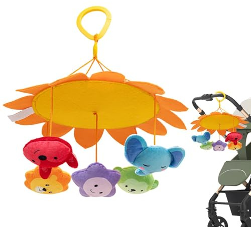 Kinderbett-Mobile Früh Lernendes Plüsch-Cartoon-Spielzeug | Mobile-Kinderbettdeko Für Stubenwagen, Autofahrten, Schlafzimmerwand, Vorschulkinder, Und Mädchen