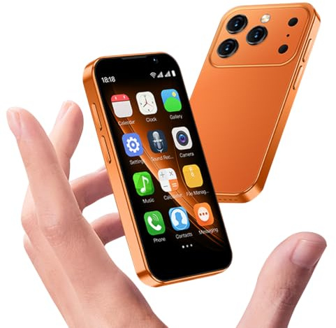 cofcvgs Desbloqueo 3G Dual-SIM, Pantalla HD 3.88 Frontal, para niños/Estudiantes — Alternativa Mini-Smartphone táctil (Naranja) (Naranja, 16, GB)