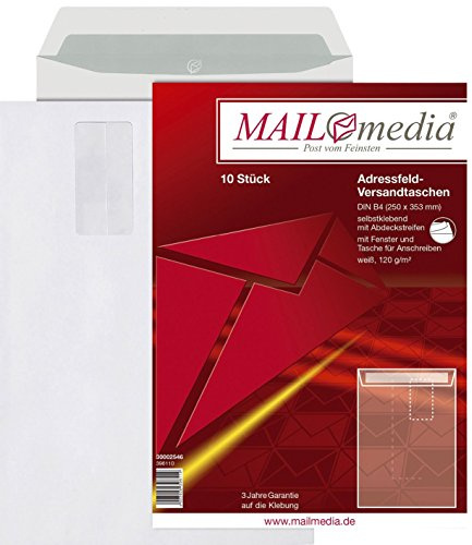 Elepa - rössler kuvert 30002546 Versandtaschen B4 mit Fenster HK 120g weiß