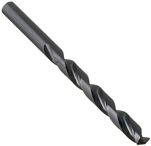 Irwin Tools 66728 Single Black Oxide High-Speed Steel Drill Bit with Aircraft Extension, 7/16