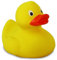 DUCKSHOP I Badeente I Quietscheente I Rennente Gregor I L: 8,5 cm I inkl. Badeenten-Schlüsselanhänger im Set
