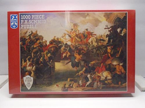 1000 Teile F.X. Schmid Puzzle Battle of Sziget 1566 (Details der Schlacht im Inneren enthalten)