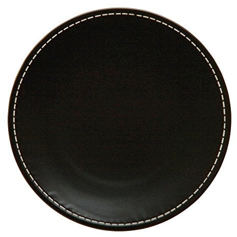 Avet Spain Juego de Platos Llanos, Gres, Marrón, 27.5x27.5x2.5 cm, 6 Unidades