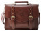 ECOSUSI Sac Cartable Vintage pour Femme Sac à Main Rétro Sac École Porté épaule Sac Bandoulière Sac d'Ordinateur Portable 14 Marron