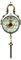 JewelryWe Damen Taschenuhr, Retro Handaufzug Mechanische Uhr mit Römische Ziffer Zifferblatt, Pullover Halskette Kette
